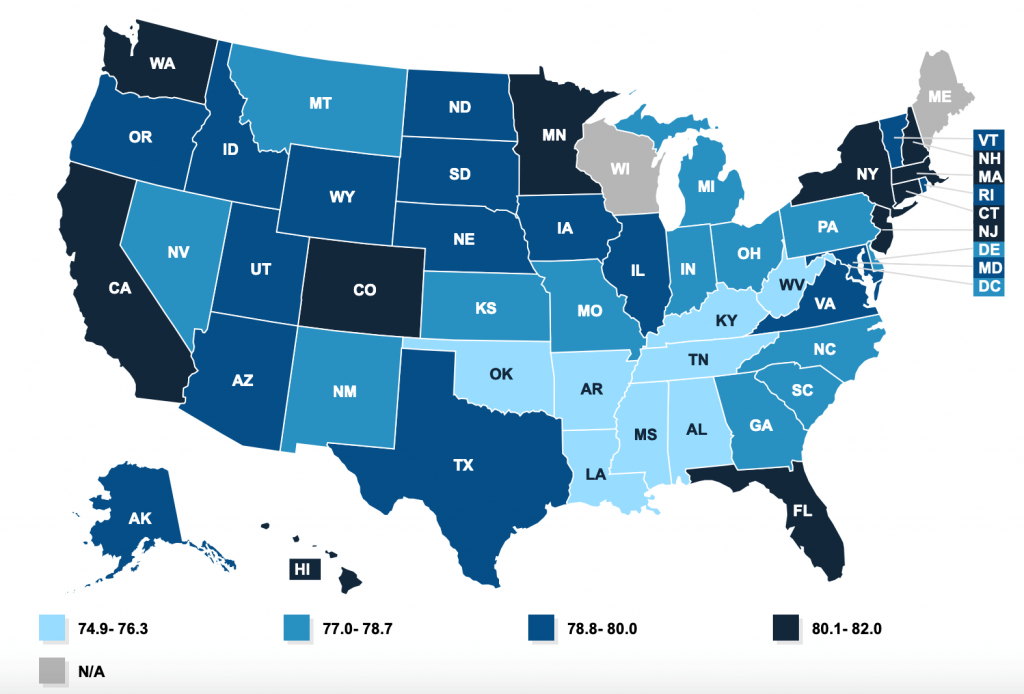 Average Life Expectancy in the U.S. (State, Gender & Causes) Top